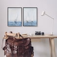 thumbnail image 2 of Stupell Industries Serene Sailboats Floating Cloudy Sea Sky Painting, 16 x 20, Design by Tim OToole, 2 of 8