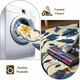 thumbnail image 4 of Spring Botanical Art Round Rug 3.3ft Washable Circle Entryway Rugs Non Slip Spring Floral Summer Flower Area Rug Indoor Floor Carpet for Bedroom Kitchen Living Room Home Office Dining Room Nursery, 4 of 8