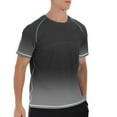 thumbnail image 6 of Mens Quick-Dry T-Shirts M-5X Big & Tall Plus Size Moisture-Wicking Athletic Tee Shirts Short Sleeve Crewneck Stretchy Gradient Workout Tops, 6 of 7