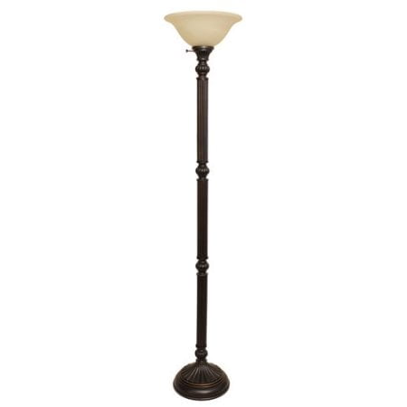 Better Homes and Gardens Traditional Torchiere Lamp, Bronze Finish