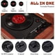 thumbnail image 4 of ORCC Tocadiscos 10 en 1, Tocadiscos Nostálgico para Discos de Vinilo con Bluetooth, 2 Altavoces Incorporados, CD, Cassette, Radio AM/FM, USB, Ranura SD, Control Remoto, 4 of 5