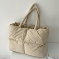 thumbnail image 2 of Bolsos de mano casuales coreanos tipo globo para mujer, bolsos y carteras de diseñador de lujo, novedad de 2023, en tela de poliéster de gran capacidad para el hombro, 2 of 5