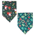 thumbnail image 1 of Baberos triangulares transpirables para mascotas, con estampados navideños, para perros y gatos., 1 of 5