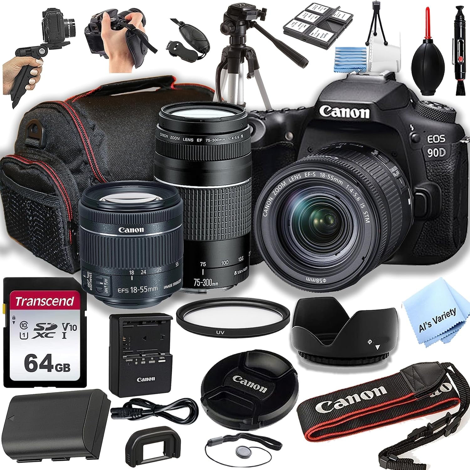 Canon EOS 60D DSLR Camera with 18-135mm and 70-300mm Lenses Kit