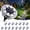 White, variant on Ceevoo 8 Pack Solar Ground Lights Outdoor Waterproof, 8 LED Solar Powered in-Ground Disk Lights for Landscape Garden Walkway Pathway Yard Deck Lawn Patio, Warm White