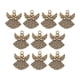 thumbnail image 5 of 10 dijes de ángel hechos a mano de aleación para marcapáginas, tiradores de cremallera y joyería. 10 piezas ángel bronce, 5 of 8