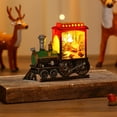 thumbnail image 6 of PONPRNGY Santa Red Train Christmas Snow Globe Lantern-Glittering Light Up Snow Globe Christmas Decorations, Battery Operated, Santa Indoor Home Décor, 6 of 6