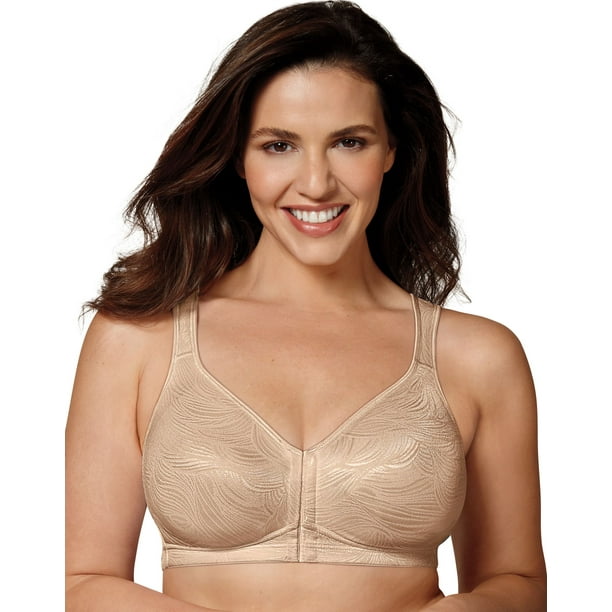 Playtex Womens 18 Hour Front Close Posture Bra, 40C, Nude 