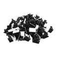 thumbnail image 1 of Unique Bargains 100Pcs Auto-Adhésif Réglable Câble Câble Liens Pince Autocollant Clips Noir 12.5mm, 1 of 3