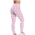 thumbnail image 1 of 2024 Femmes Décontracté Extensible Pâques Imprimé Leggings de Yoga Polyester Rehausse-Fesses pour Mise en Forme, 1 of 4