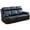 Leather_Black, variant on Aukfa 37" Manual Recliner Sofa Chair for Living Room, Home Theater Reclining, Flannel, Gray