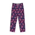 thumbnail image 4 of Goofa Rose Flowers Printed Soft Pajama Pants for Men, Wide Leg Comfy Casual Lounge Yoga Pants-XX-Large, 4 of 9