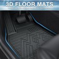 thumbnail image 2 of Mixsuper Alfombrillas Compatibles Con Hyundai Santa Cruz 2022-2025 Para Todo Tipo De Clima, Juego Duradero De 1ª Y 2ª Fila, Color Negro, 2 of 5