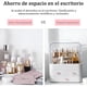 thumbnail image 2 of Organizador del Maquillaje,Caja de almacenamiento de cosméticos de gran capacidad con tapa de apertura y cierre bidireccional impermeable y a prueba de polvo,para encimeras de baño y tocador, 2 of 9