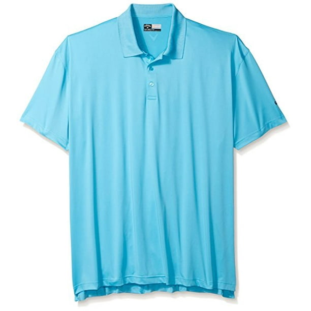 callaway men's big & tall golf performance solid short sleeve polo