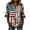 0527liBlue, variant on 250th Anniversary USA Shirts for Womens Plus Sized America Flag Printed V Neck Tshirts 4th of July Button Tops 3/4 Sleeve Independence Day Graphic Tees 0527liBlue2 XL