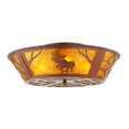 thumbnail image 3 of Meyda Tiffany 142168 Moose On The Loose 4 Light 22" Wide Semi-Flush Ceiling Fixture - Red, 3 of 5