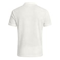 thumbnail image 4 of Hearthz Textured Knit Men Polo Shirts Quarter Zip Mens Short Sleeve Shirts Collared Athletic Casual Golf Polos White M, 4 of 4