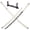 41 inches_Metal_Hashibira Inosuke, variant on 41 inches Metal Sword Rengoku Kyoujurou with Wooden Holder Stand