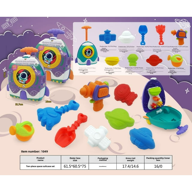 Ensemble de Jouets de Plage pour Enfants 8 Pcs avec Coffre de Rangement en Forme de Baleine - Comprend Pelle, Râteau, Plastique Sûr et Durable, Étui de Voyage Portable pour Garçons et Filles de 4 à 6 Ans - Améliore la Coordination Main-il