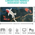 thumbnail image 5 of Fish Art Mouse Pad 31.5x11.8 Inch Japanese Gaming Full Desk Mousepad Extended Large Non-Slip Rubber Base Waterproof Big Keyboard Mat with Stitched Edges for Home Gaming and Office, 5 of 6