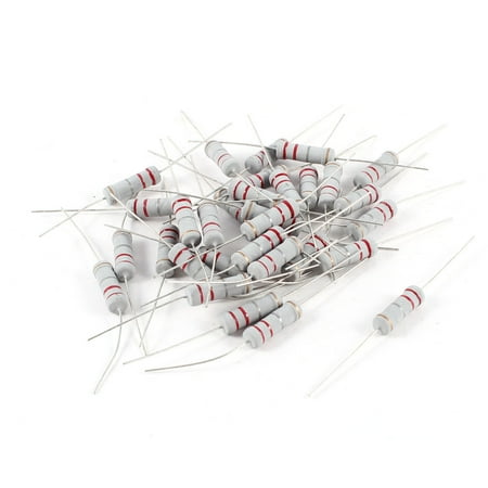 2w Power Resistor - Unique Bargains 2W Power 0.22 Ohm 1% Color Ring Axial Carbon Film Resistors 30Pcs