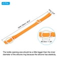 thumbnail image 2 of REGALWOVEN Water Bottle Lanyard, Adjustable Holder Shoulder Strap with Ring Buckle Clips for Outdoor Orange 5cm, 2 of 5