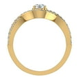 thumbnail image 3 of 0.80 CT TW Diamond Prong Setting Intertwined Bridal Ring 14K Gold, 3 of 5
