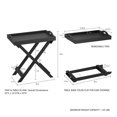 thumbnail image 3 of End Table with Removable Tray Top Black: Folding, Portable, 22lb Capacity, Modern Style, 3 of 6