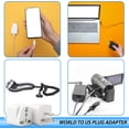 thumbnail image 6 of Europe to US Plug Adapter, 6 Pack UK to US Plug Adapter, India to US Plug Adapter, Universal Travel Adapter for USA, Europe Australia UK Italy to American Outlet Adapter-Type B, 6 of 8