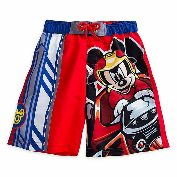 Disney Store Mickey Mouse Swim Trunks Shorts Boy Size 4
