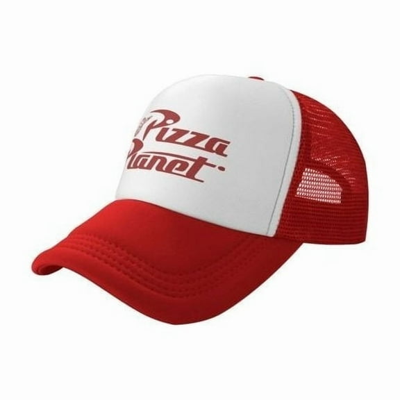 pizza hat flat brim baseball mesh cap adjustable fashion hiphop unisex dad hats