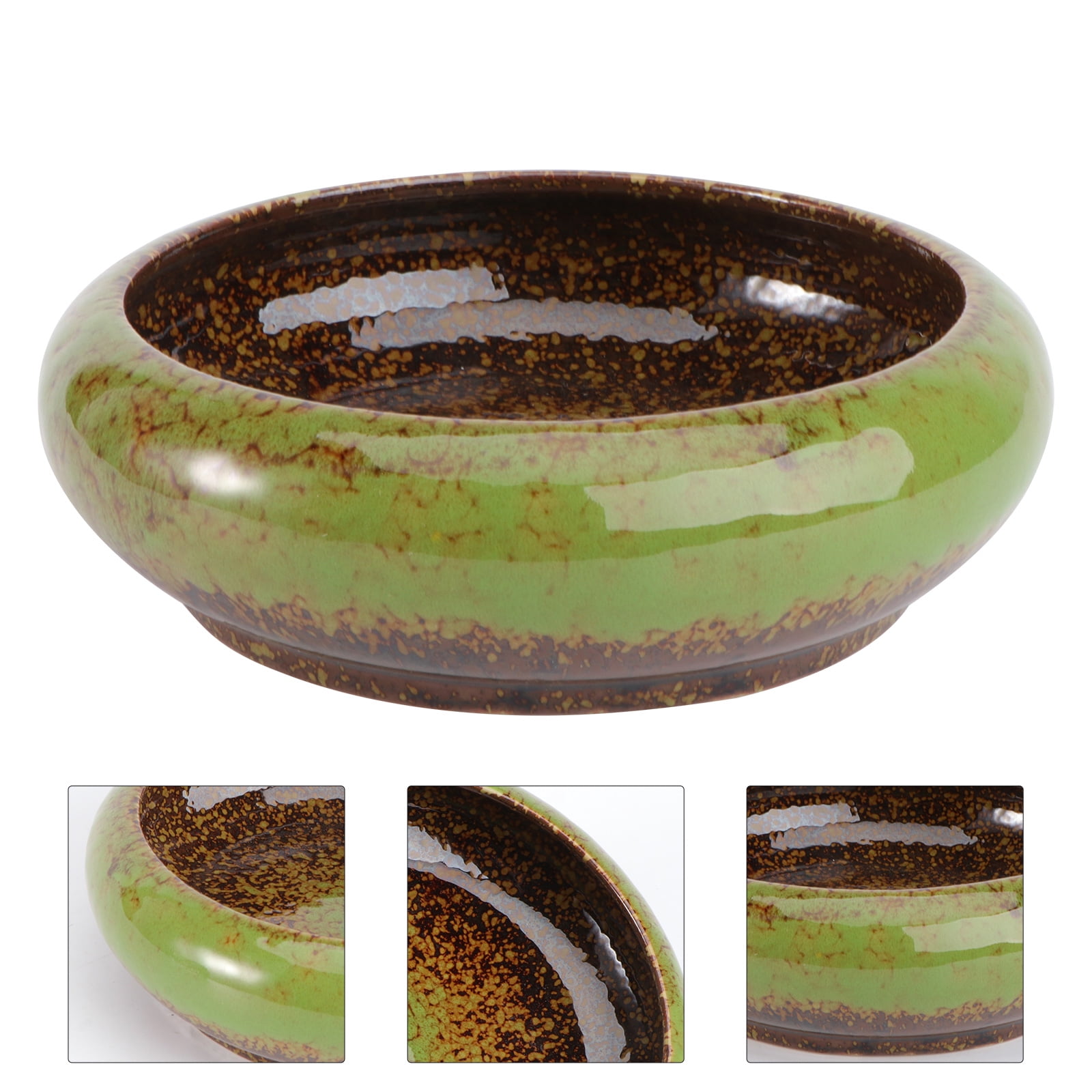 Tineasur Ceramic Hydroponic Plant Pot for Indoor Gardening and Home Decoration, Vessel Planter 1 Pc