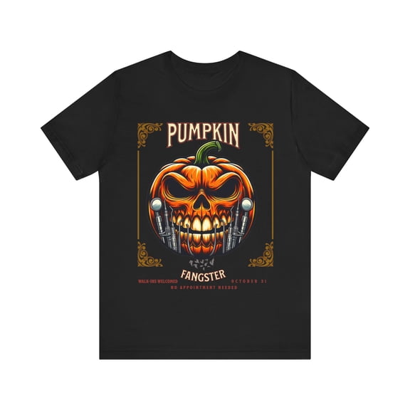 Halloween Jack o lantern shirt, Pumpkin Fangster V2" Spooky Unisex Gift