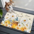 thumbnail image 3 of Entryway Rug 2'x3', White Daisy Small Rug for Kitchen Bathroom Door Mat Indoor Entrance, Spring Floral Elegant Pastoral Bees Watercolor Non-Slip Area Rugs Floor Mats Carpet Front Door Rugs, 3 of 8