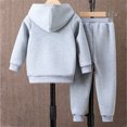thumbnail image 4 of mgoYE Toddler Baby Boy Fall Winter Outfit Contrast Color Long Sleeve Sweatshirts Stretch Jogger Pants Newborn Clothes Set, 4 of 4