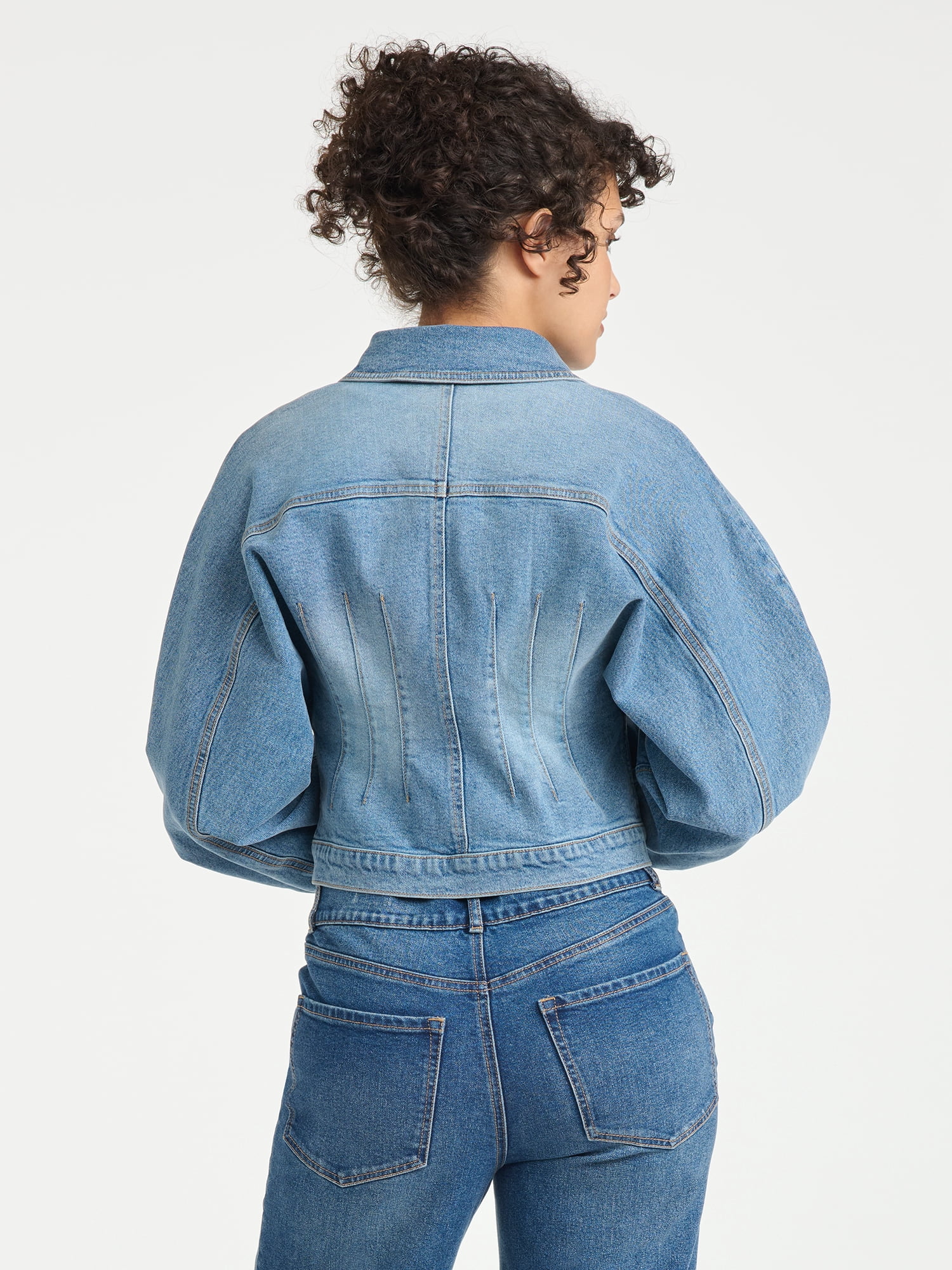 Sofia Vergara Women's Darted Denim Waist Jacket, Sizes XS-XXL