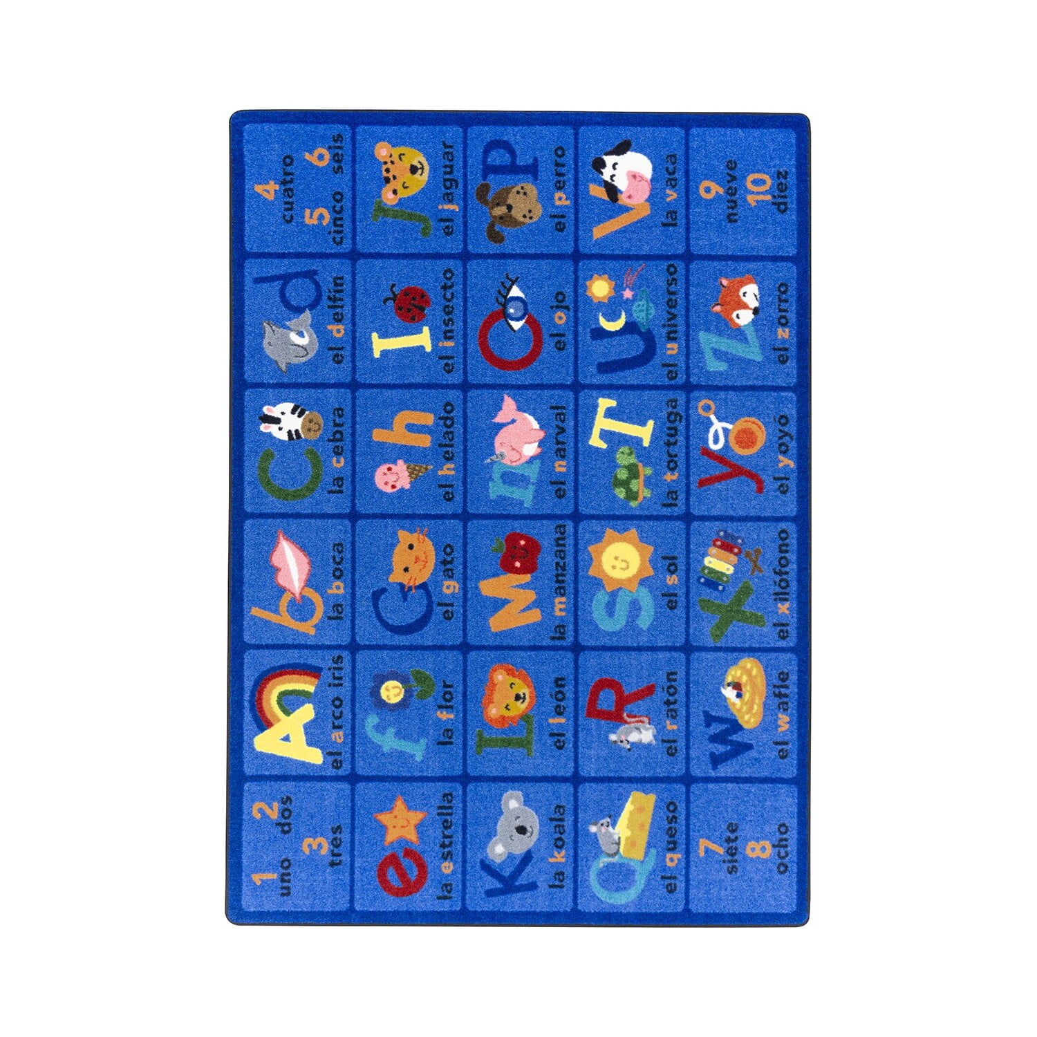 Joy Carpets Alphabet Phonics 5 x 8 Multi-color Indoor Kids Area Rug Joy Carpets Alphabet Phonics 5 x 8 Multi-color Indoor Kids Area Rug