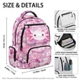 thumbnail image 3 of Jeiento Axolotl School Backpack for Girls 6-8 Pink Cherry Blossom Bookbags Primary School Bags with Zipper Pockets Lightweight Large Capacity Rucksack Knapsack 17 Inch, 3 of 7