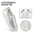 thumbnail image 4 of Bocca Toddler Girls Silver Slip on Kids Canvas Walking Shoes Size 13, 4 of 8