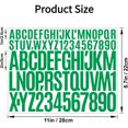 thumbnail image 4 of 10 Sheets 780 Pcs Vinyl Letter & Number Stickers - Waterproof, Self-Adhesive for Mailbox, Door, Windows, Cars, Boats, Addressr (Green, 1in&2in), 4 of 16