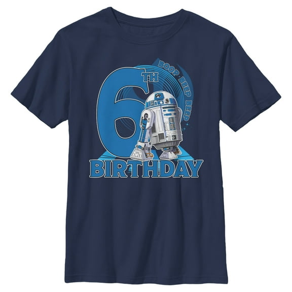 Boy's Star Wars R2-D2 6th Birthday Graphic T-Shirt