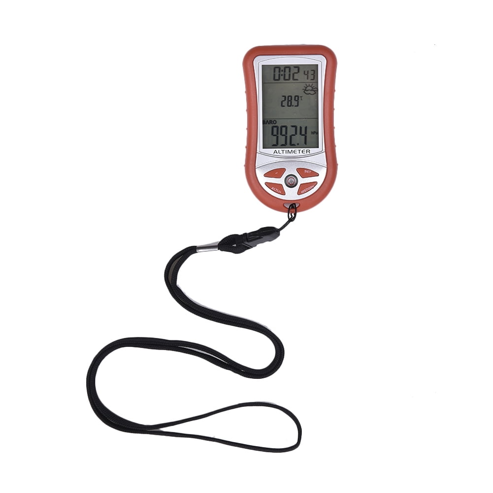 7in1 Altimeter Handheld Electronic Height Altitude Meter Thermometer