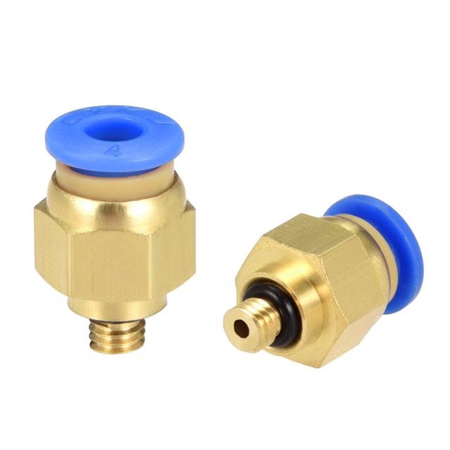 Unique Bargains 10 Pcs PC4-M5 Pneumatic Air Straight Quick Fitting Tube od 5/32' Thread M5 One Touch Hose Connector