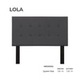 thumbnail image 2 of Cabecera Lola Sansa Queen color Gris, 2 of 2