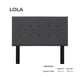 thumbnail image 2 of Cabecera Lola Sansa Queen color Gris, 2 of 2