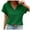 Green, variant on Vetement Femme ete 2025 Womens Short Sleeve Textured Tops Summer Casual V Neck Solid Loose Basic T Shirts Short Sleeve Tops for Women Summer Compression Shirt Women Long T Shirts Polyester M