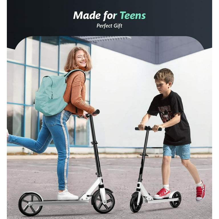 ◆（39g）PEVO NON - STOP PEVO LNOW Foldable Kick Scooter-8 in Big Wheels for Kid, Teens