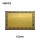 thumbnail image 4 of sweethay 100 piezas tarjeta de visita sublimación artesanía tarjetas de nombre superficie lisa etiqueta de identificación etiquetas de Almacenamiento y organización del hogar Oro cepillado 0.2 mm sweethay HA062960-01B, 4 of 6