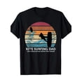 thumbnail image 1 of T-shirt 1 Pce Kite Surf Papa Rétro Coucher de Soleil Plage Kite Surf Amateur Homme, 1 of 5